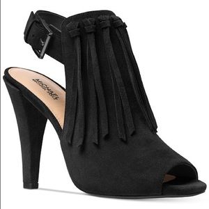 Michael Kors Kassidy Open Toe Booties - Black